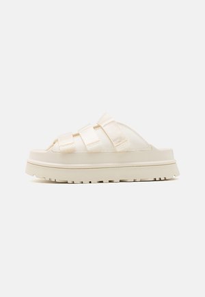 GOLDENGLOW SLIDE - Heeled mules - off-white