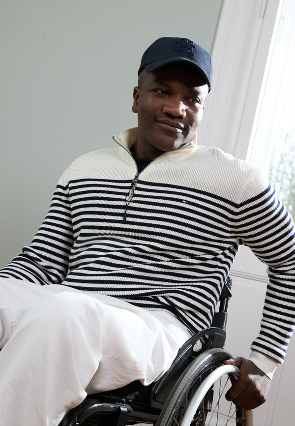 RACKING STRUCTURE ZIP MOCK - Strickpullover