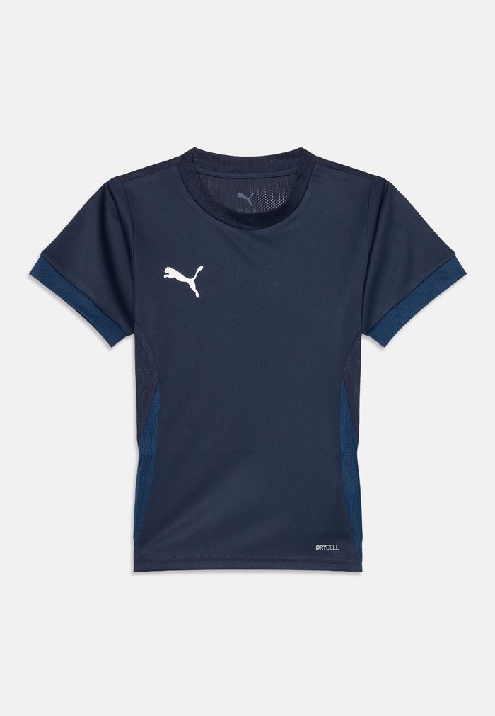 PUMA TEAMGOAL MATCHDAY JERSEY JR UNISEX - Print T-shirt - navy/white/persian blue