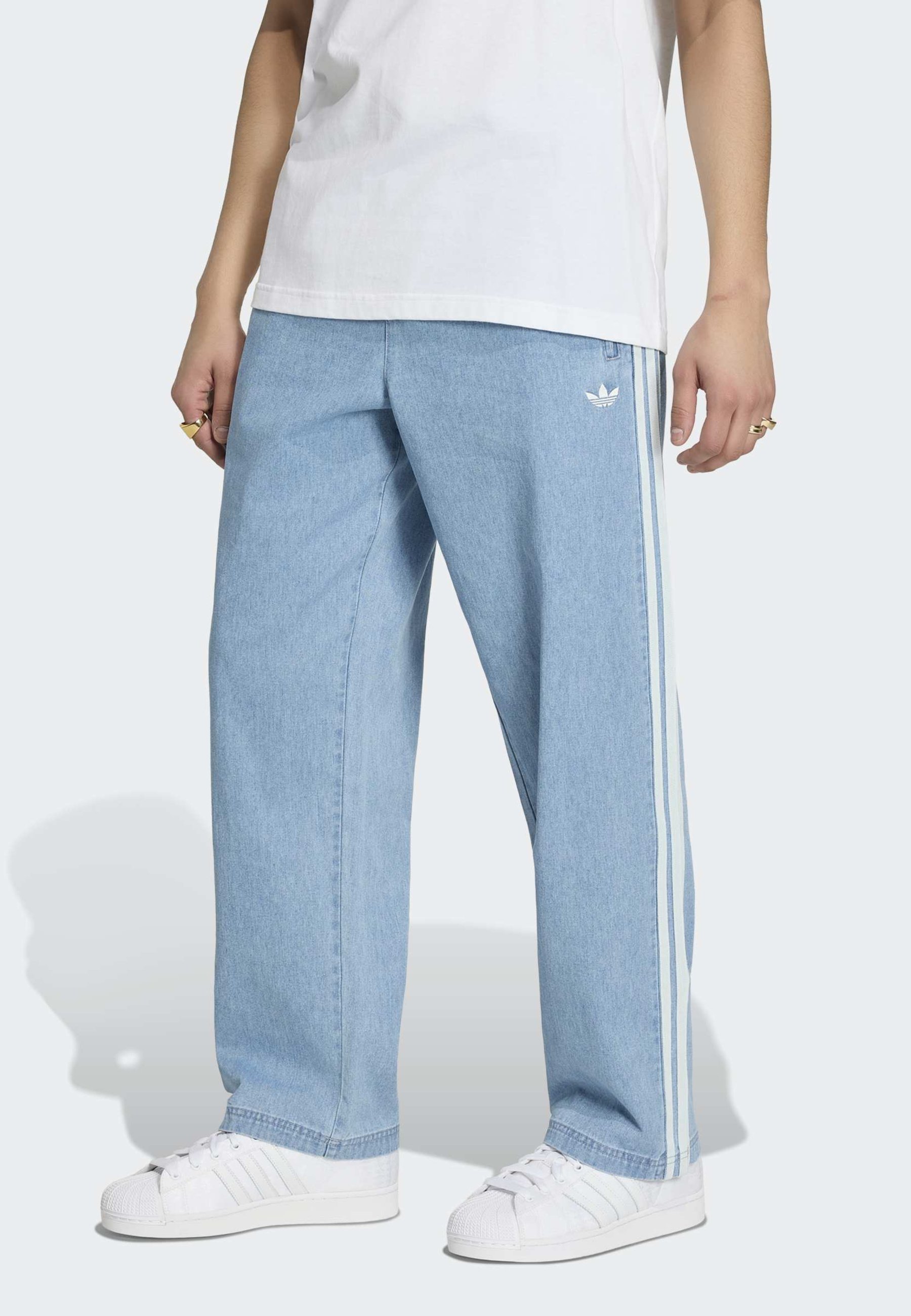 adidas Originals DENIM FIREBIRD - Relaxed fit jeans - light blue
