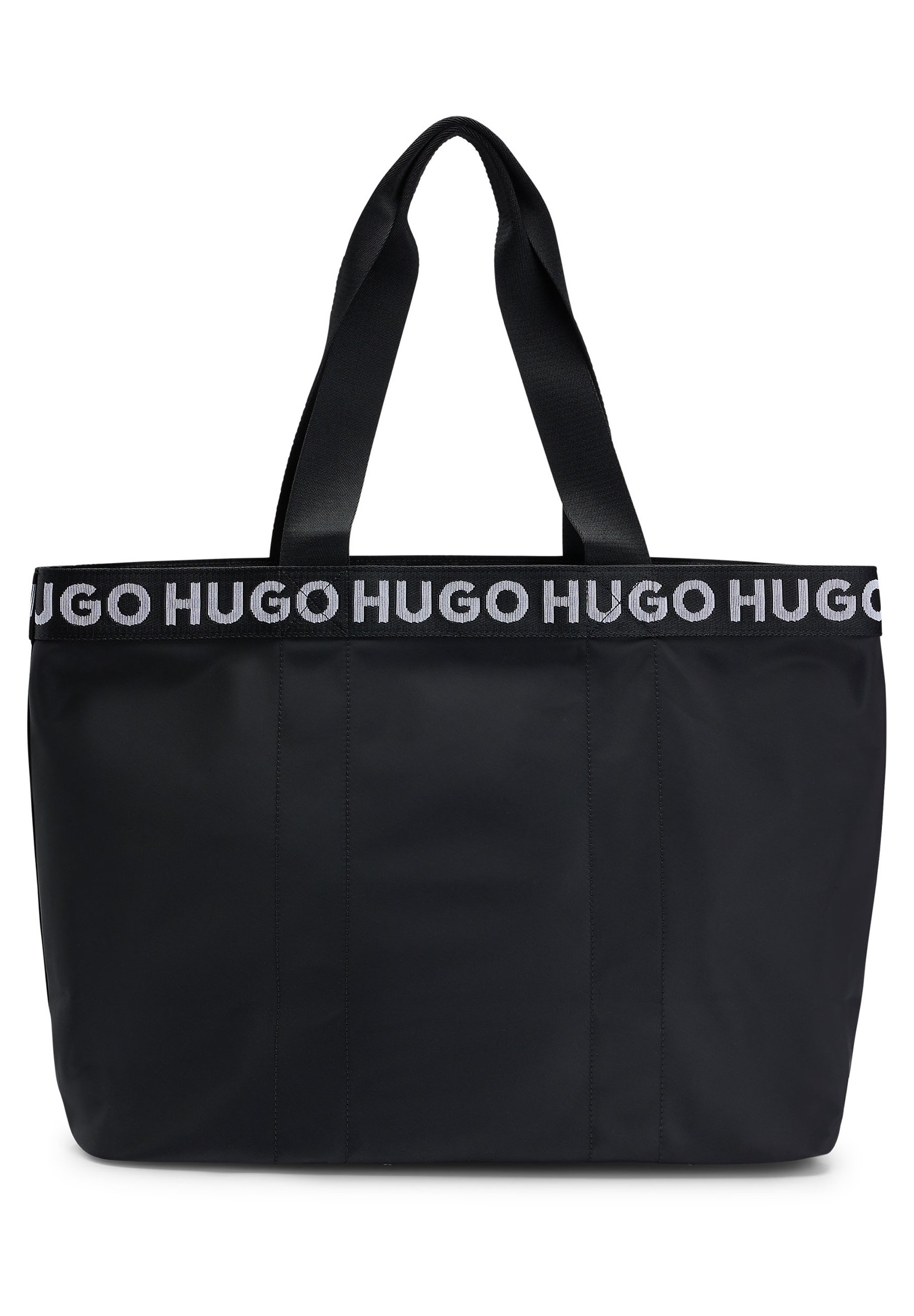 HUGO BECKY TOTE UNISEX - Tote bag - black - Zalando.co.uk