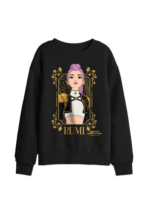 NETFLIX, KPOP DEMON HUNTERS RUMI GOLDEN FRAME UNISEX - Sweatshirt - black