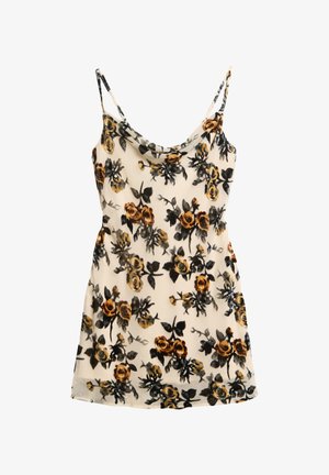 Superdry & Co DEVORE MINI SLIP - Cocktailjurk - burnt orange floral