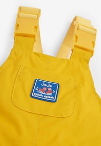 JoJo Maman Bébé Kavbojke z naramnicami - mustard