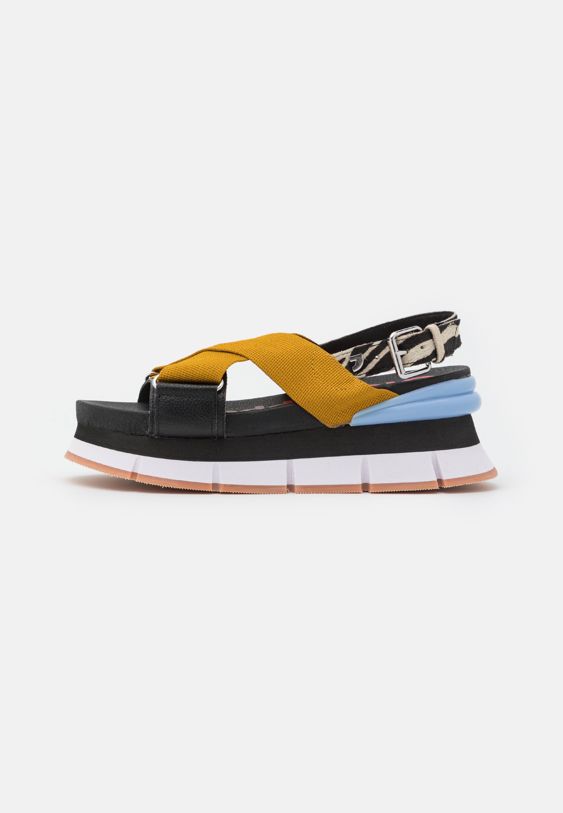 Gioseppo LEESBURG - Sandalias con plataforma - yellow/amarillo - Zalando.es