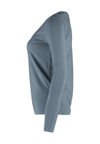 Hailys LANGARMSHIRT 2ER-SET V-AUSSCHNITT NORMALE PASSFORM - Langarmshirt - blau-braun