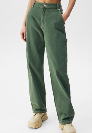 CARPENTER - Džíny Straight Fit - mottled dark green