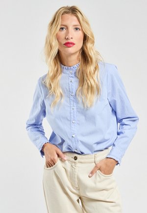 Armor lux Chemisier - rayure céleste apricot