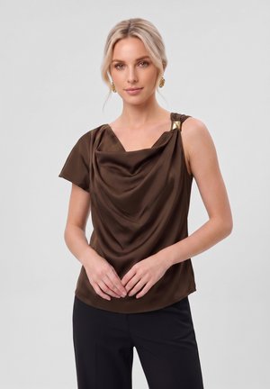 Anna Field, SATIN HARDWARE DETAIL - Blouse - chocolate