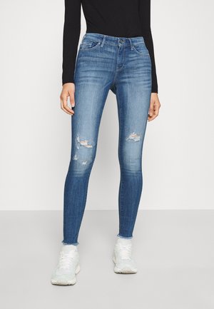 ONLCARMEN RAW - Jeans Skinny Fit - medium blue denim