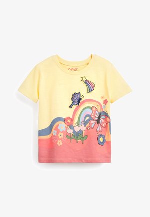 APPLIQUé (3MTHS-7YRS) - T-shirt print - yellow crochet butterfly