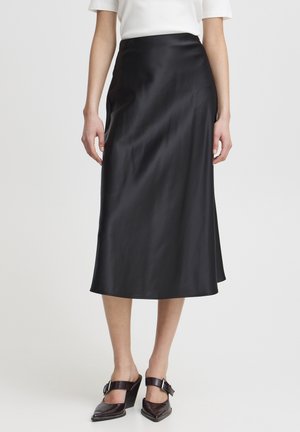 ICHI IXJANI SK - A-line skirt - black