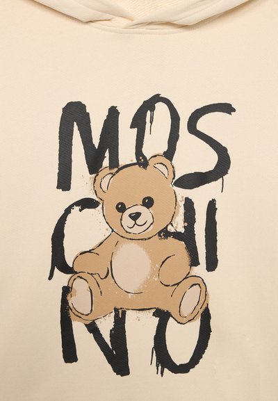 MOSCHINO HOODED UNISEX - Φούτερ με κουκούλα - ivory