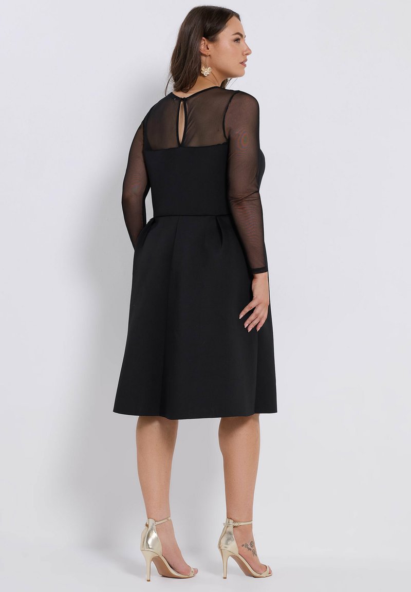 Yours Clothing PLUS SIZE - Cocktail dress / Party dress - black/anthracite  - Zalando