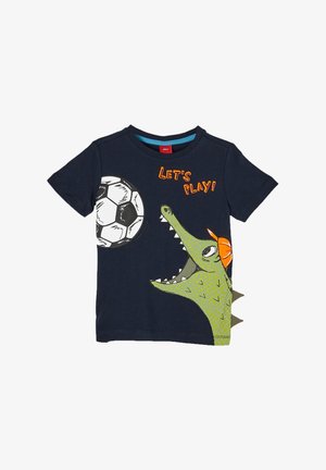 Print T-shirt - navy