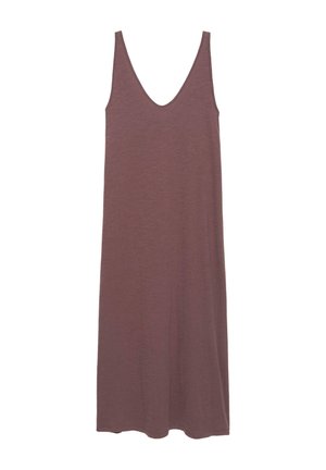 PULL&BEAR, STRAPPY - MIDI DRESS - Robe longue - bordeaux