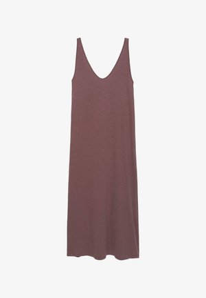 PULL&BEAR, STRAPPY - MIDI DRESS - Robe longue - bordeaux