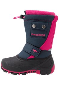 KangaROOS BEAN II - Vinterstøvler - dark navy/daisy pink