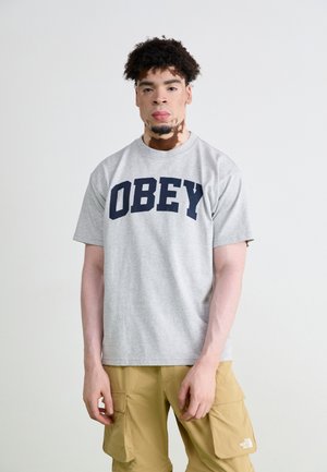 Obey Clothing OBEY COLLEGIATE - T-shirt con stampa - heather grey
