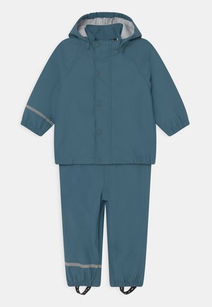 RAIN SET UNISEX - Kurtka przeciwdeszczowa - real teal