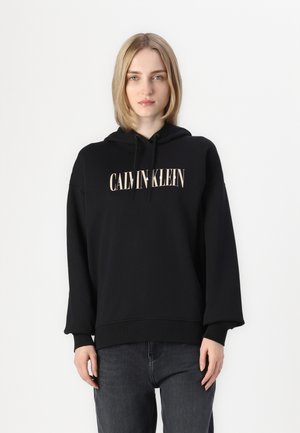 VARSITY HOODIE - Sweatshirt - black