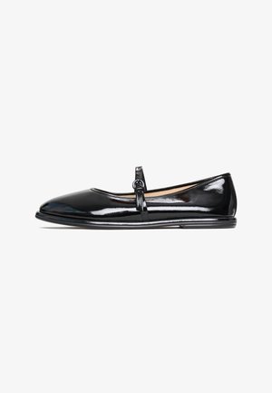Cesare Gaspari, Ballerina's met enkelbandjes - black patent