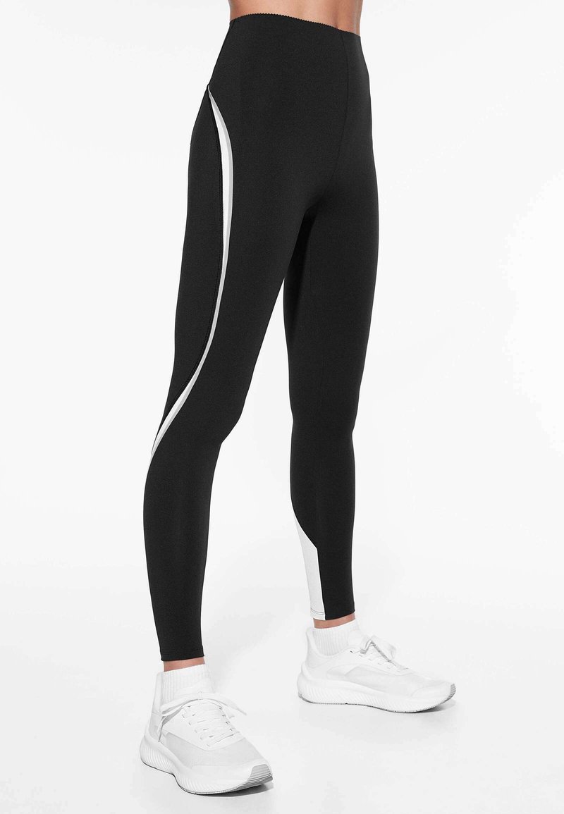 OYSHO COMPRESSIVE RAISE UP ANKLE LENGTH Legging black/zwart