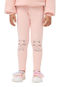 Terranova CON GATTINO - Leggings - rosa cipria