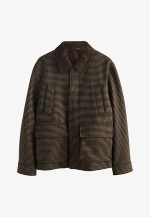 Next, REGULAR FIT - DOGTOOTH QUILTED COLLAR - Veste mi-saison - brown