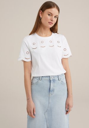 WE Fashion T-shirt con stampa - white