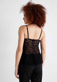 Gina Tricot SINGLET - Linne - black