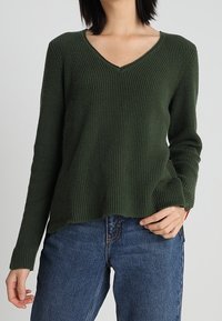 Tommy Jeans Stickad tröja - dark green