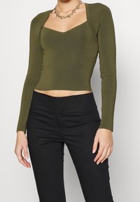Alice + Olivia Langarmshirt - olive
