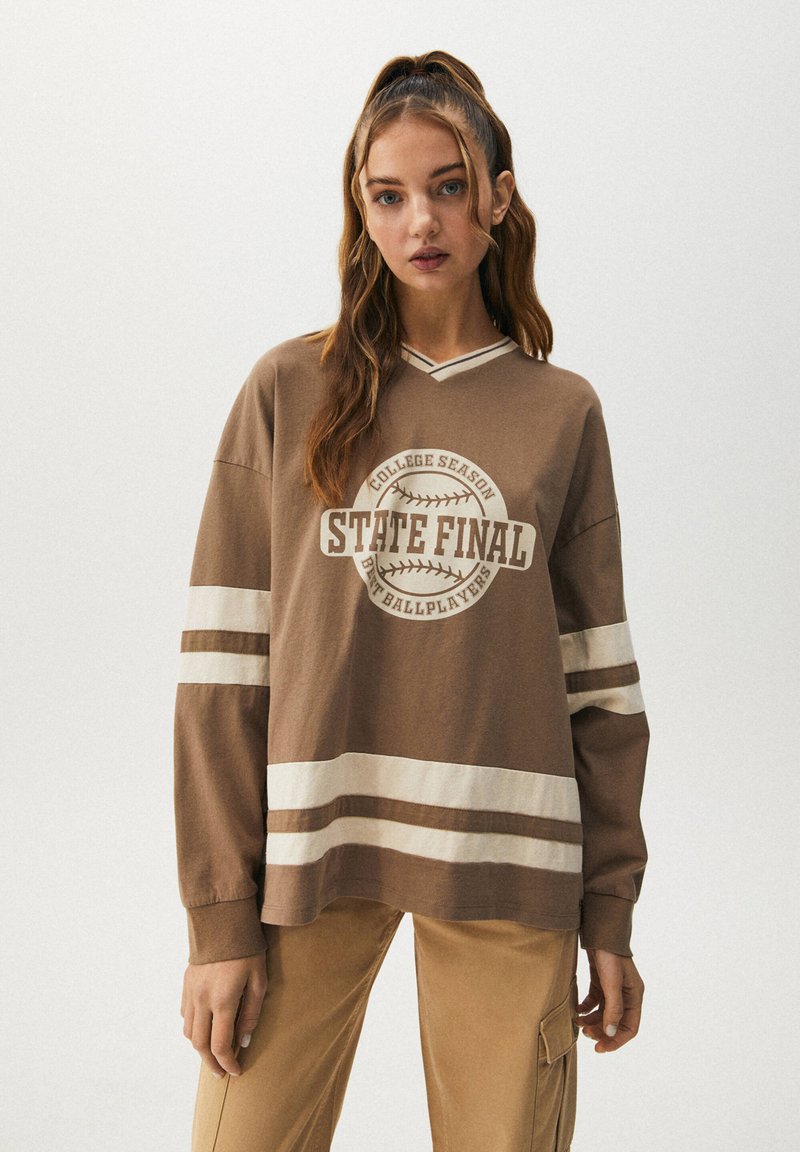 PULL&BEAR Long sleeved top brown Zalando.ie