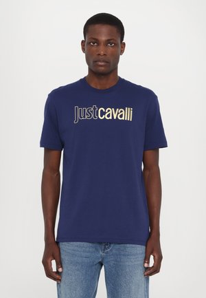 Just Cavalli LOGO - Print T-shirt - medieval blue