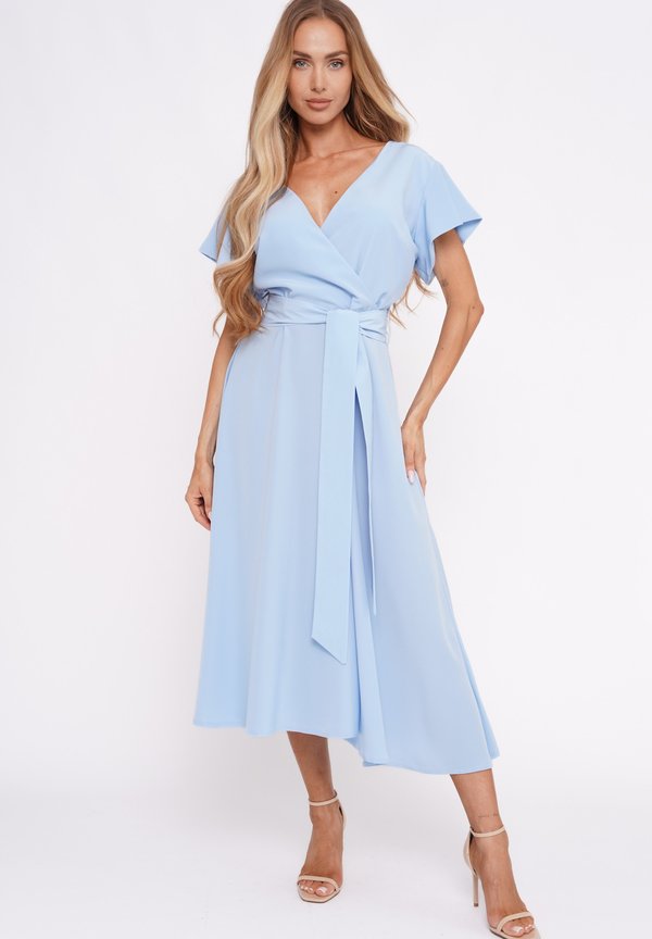 Freizeitkleid - błękitny