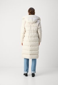 Marc O'Polo LONG COAT FEMININE SHAPE WITH HOOD - Untuvatakki - stony sand