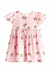 Next - REGULAR FIT - Jurk - pink strawberry stripe Miniatuurafbeelding 1