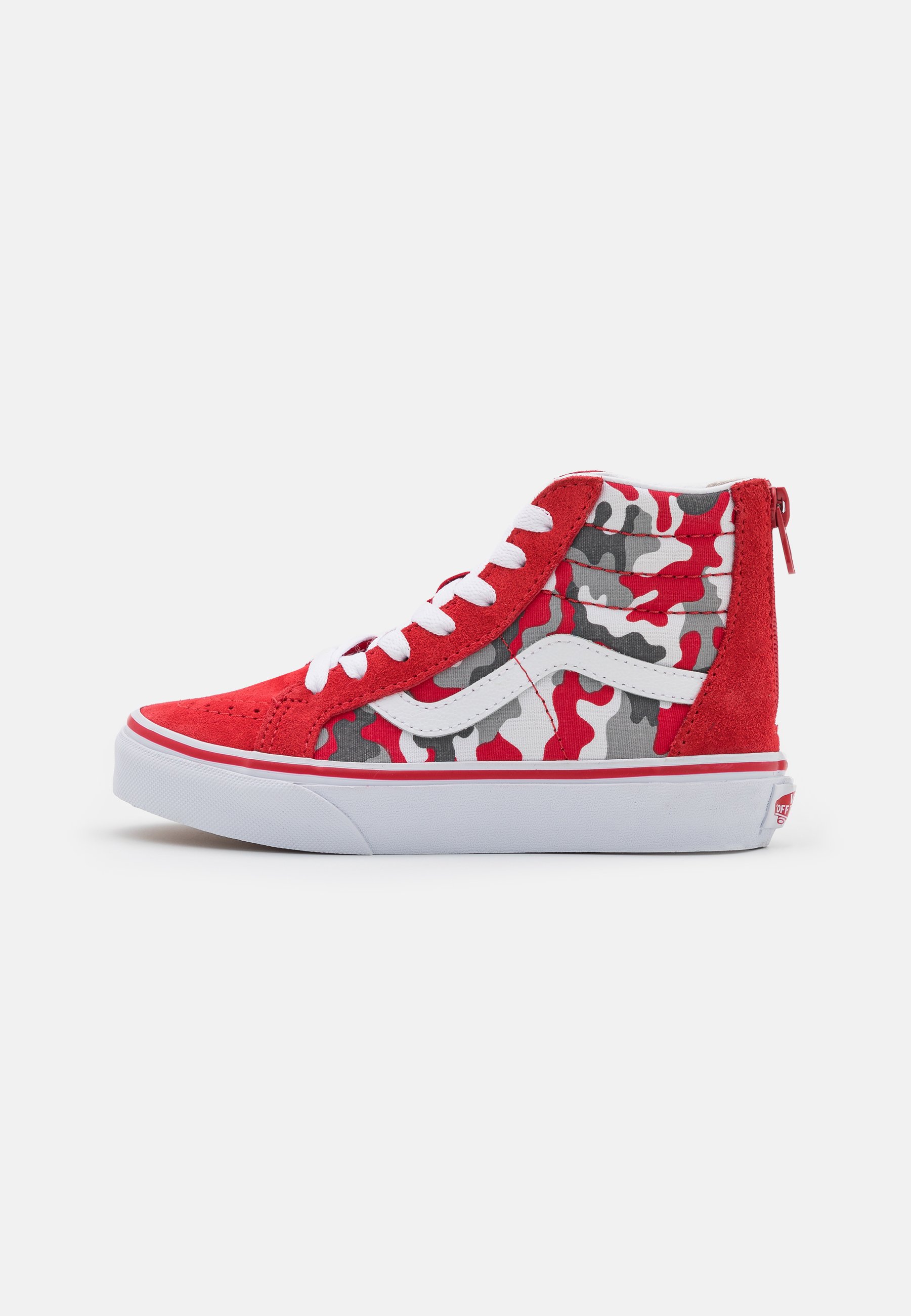 Vans SK8 ZIP - Sneakers hoog - racing red/true white/Rood - Zalando.nl