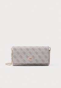 Guess NOELLE FLAP ORGANIZER - Schoudertas - latte logo/brown/bruin Guess NOELLE FLAP ORGANIZER - Schoudertas - latte logo/brown/bruin