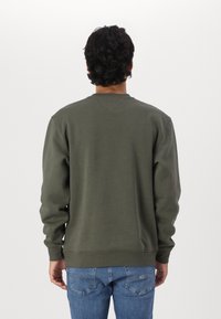 Tommy Jeans LINEAR CREW  - Sportinis megztinis - fatigue green