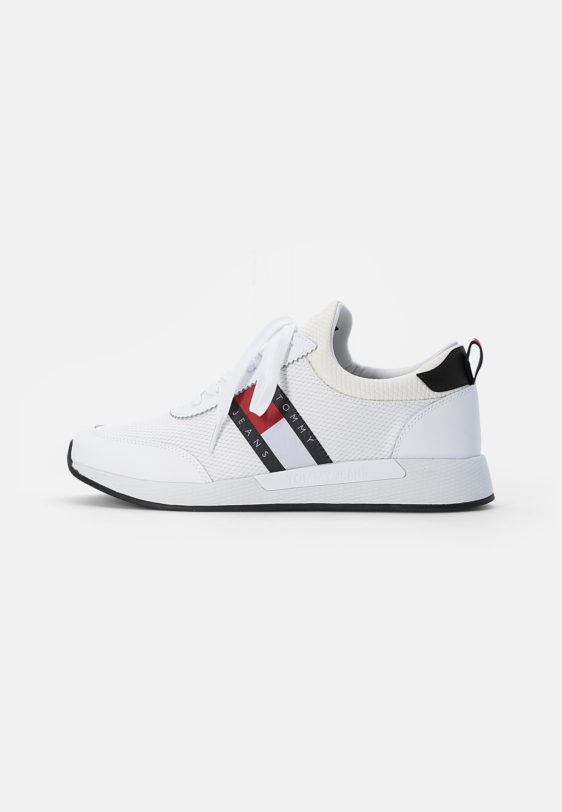 white flexi sock runner trainers