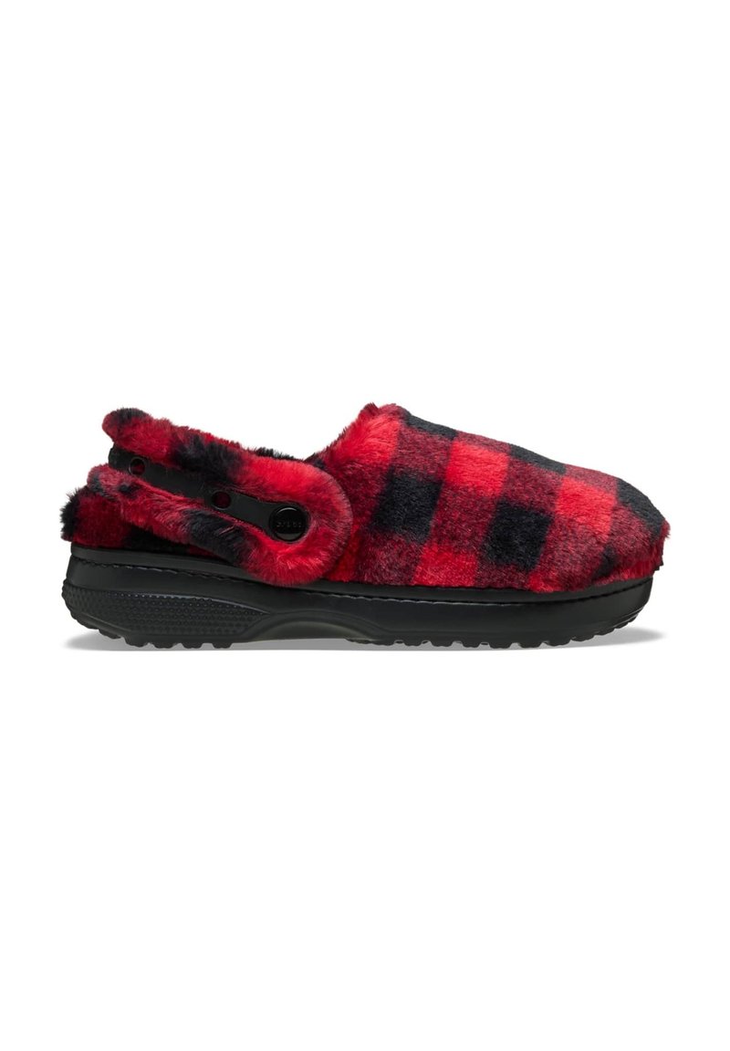 Crocs UNFURGETTABLE BUFF CHECK - Clogs - black red/schwarz - Zalando.at