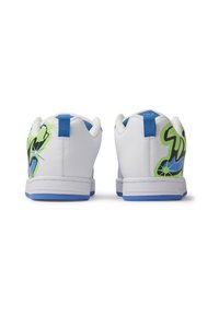 DC Shoes COURT GRAFFIK UNISEX - Sportcipő - wlq white lime turquoise