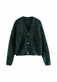 Next REGULAR FIT - SPARKLE TINSEL  - Kardigán - dark green