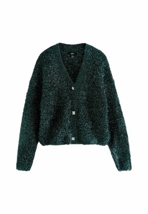 Next REGULAR FIT - SPARKLE TINSEL  - Adīta jaka - dark green