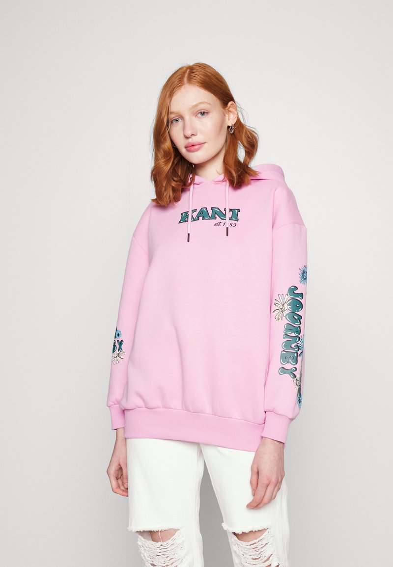Karl Kani RETRO LONG FIT HOODIE Hoodie pink Zalando.ie