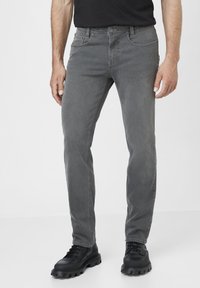 Paddock's - PIPE 5POCKET  MIT MOTION  COMFORT STRETCH - Slim fit jeans - mid grey od green used Thumbnail Image 1
