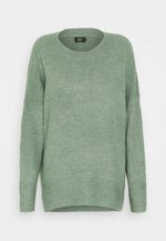 ONLY ONLALINA LS JQ O NECK KNT - Jersey De Punto - Pumice Stone/beige