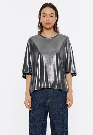 Bimba Y Lola Camiseta estampada - plata
